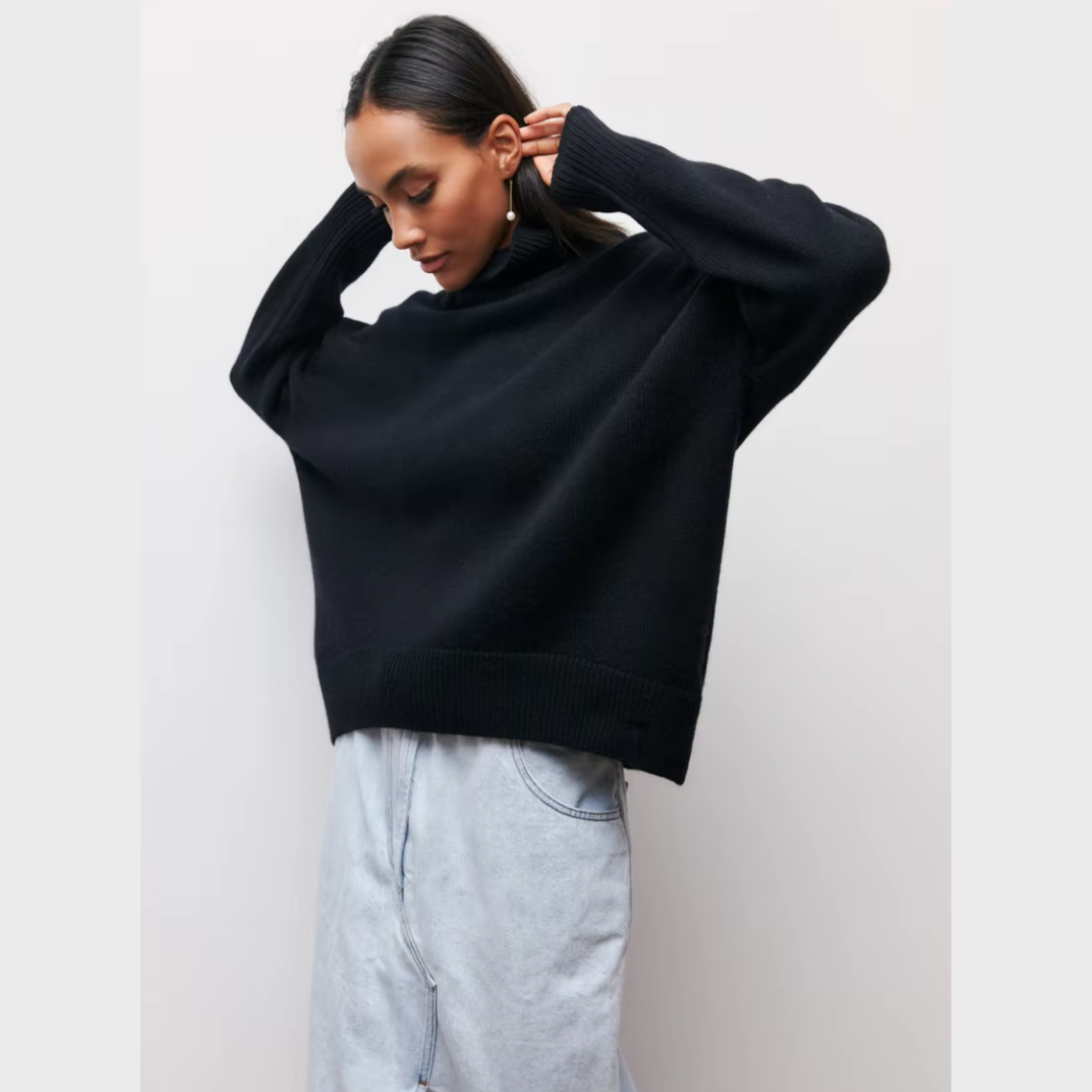 Sara™ | Lun højhalset sweater