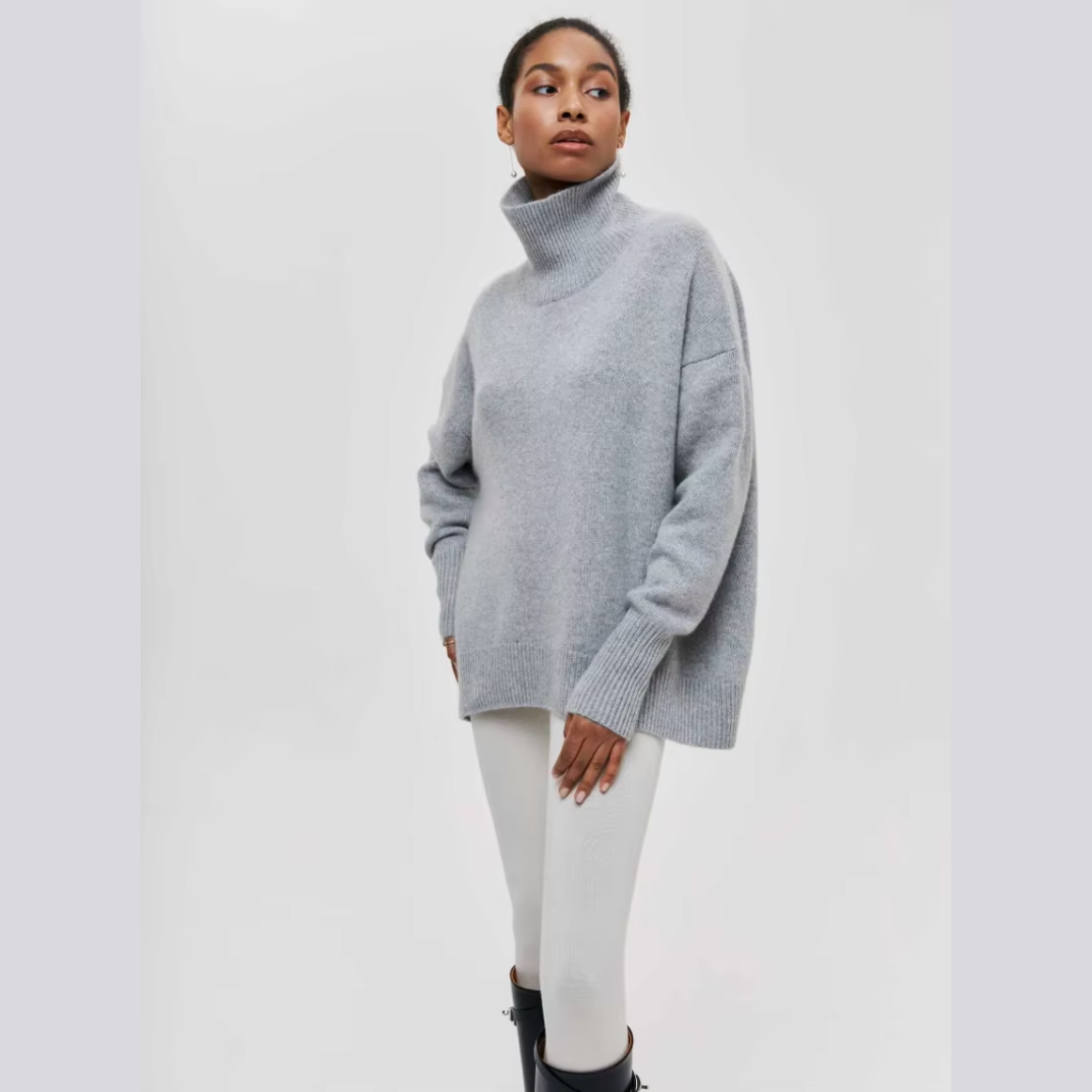 Sara™ | Lun højhalset sweater
