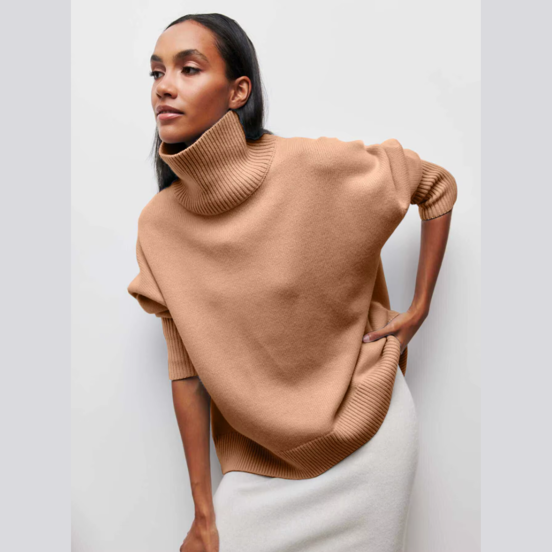 Sara™ | Lun højhalset sweater