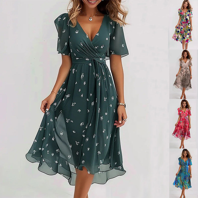 Sara™ | Stilfuld Midi Kjole