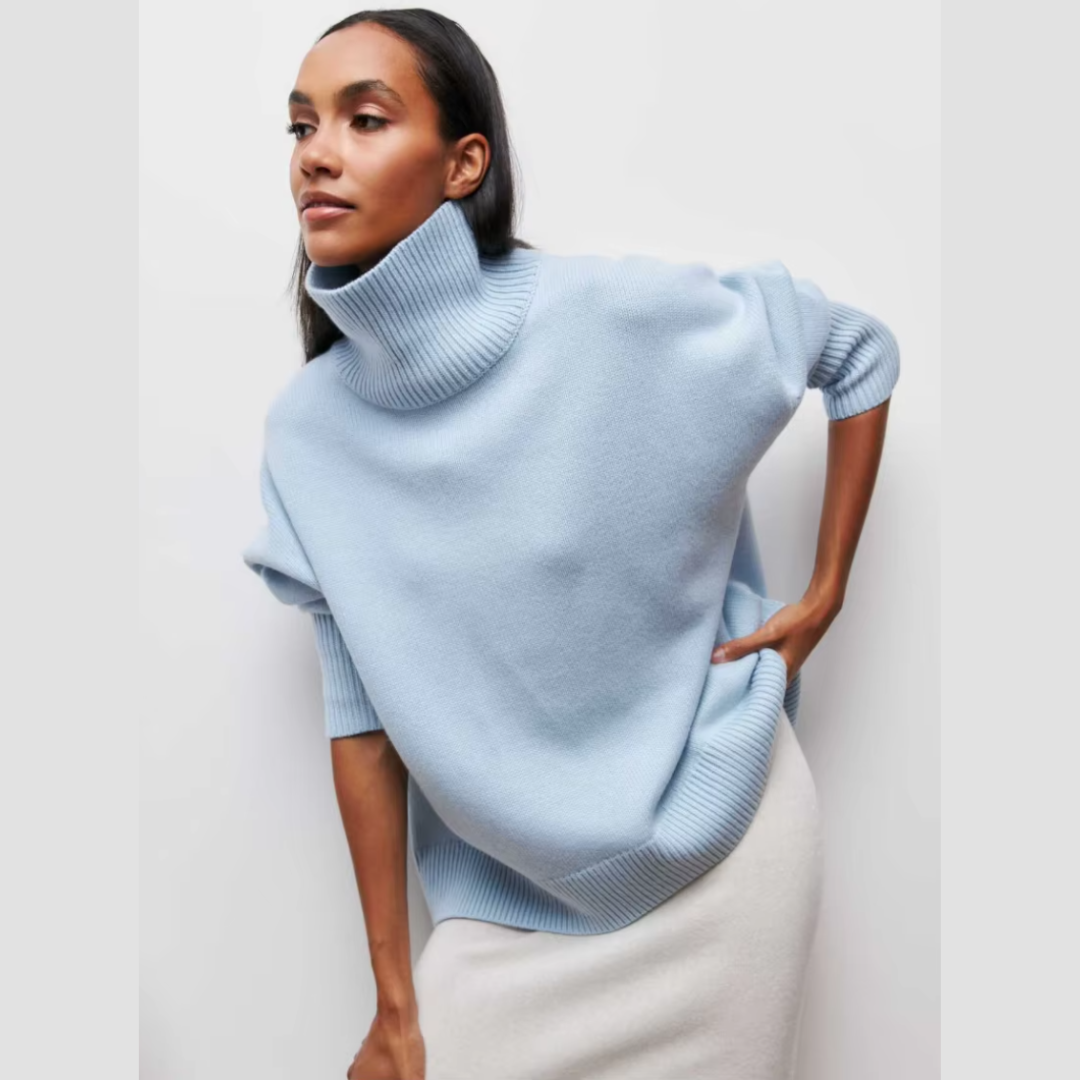 Sara™ | Lun højhalset sweater