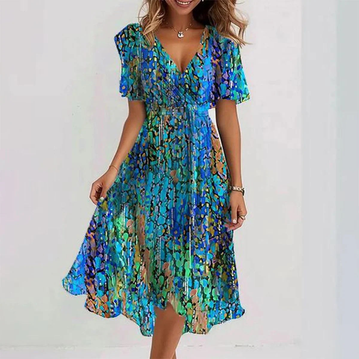 Sara™ | Stilfuld Midi Kjole