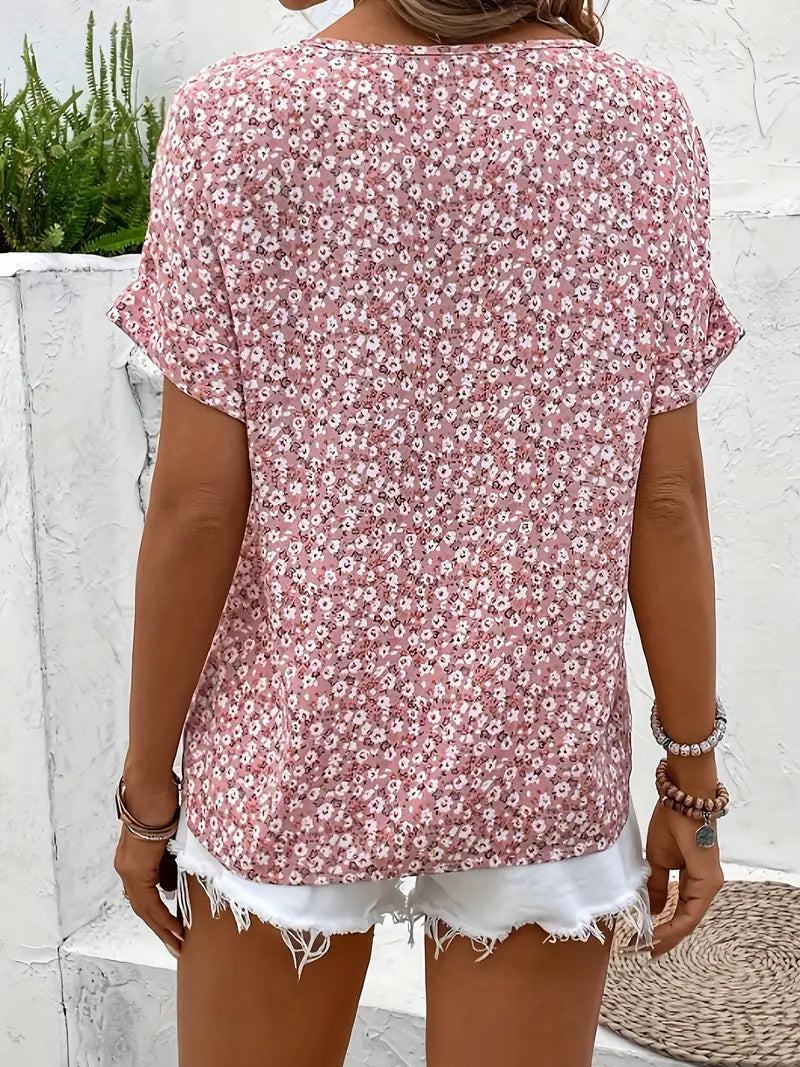 Sara™ | Elegant Blomstret Bluse