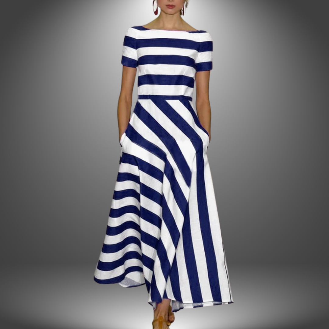Sara™ | Stribet Kjole