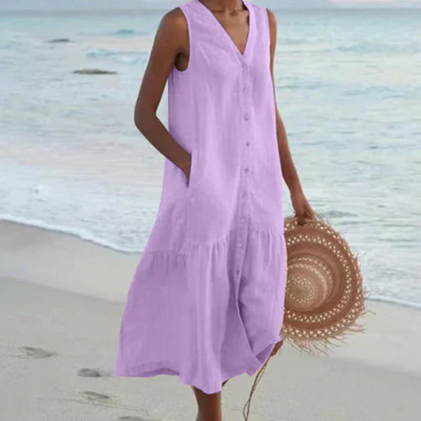 Sara™ | Naturlig Sommerkjole
