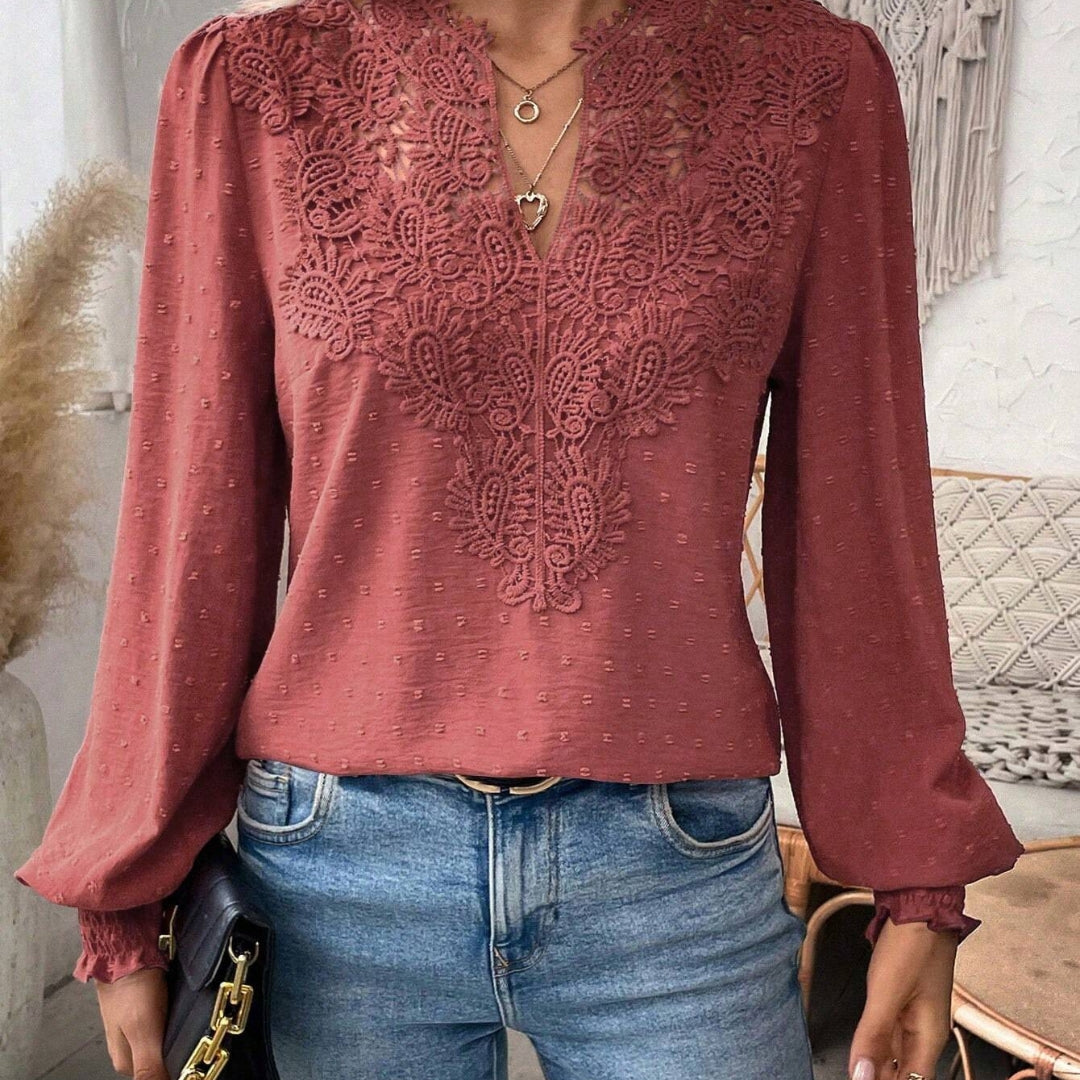 Sara™ | Elegant damebluse med løse ærmer