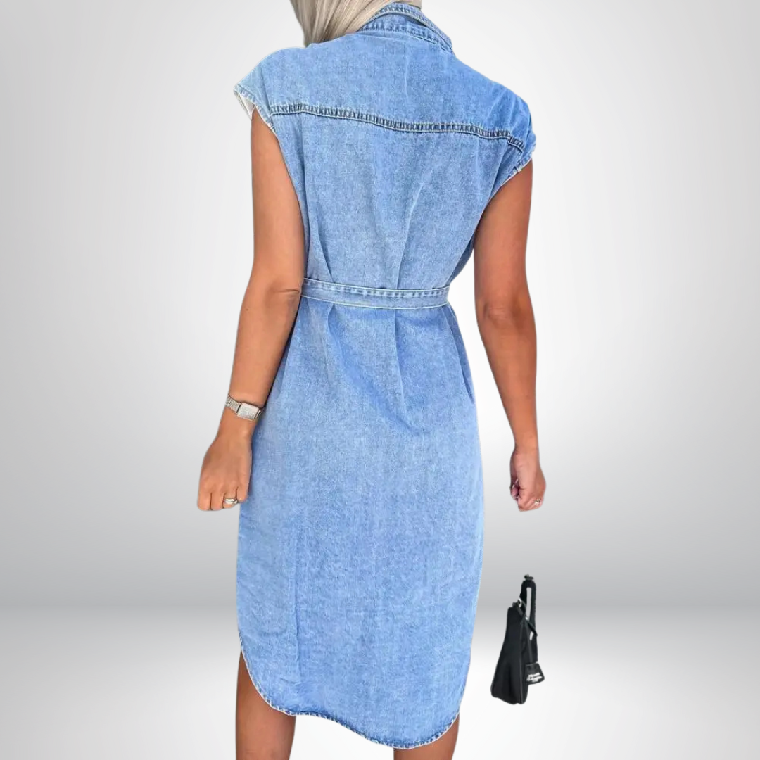 Sara® | Hverdags Chic Denimkjole