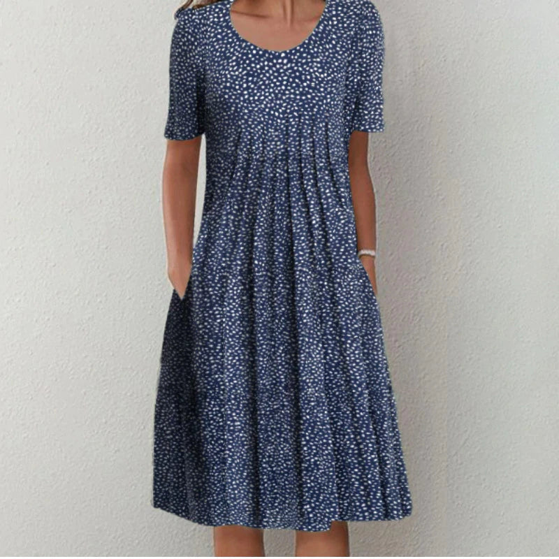 Sara™ | Stilfuld og Casual Blomstret Kjole med Lommer