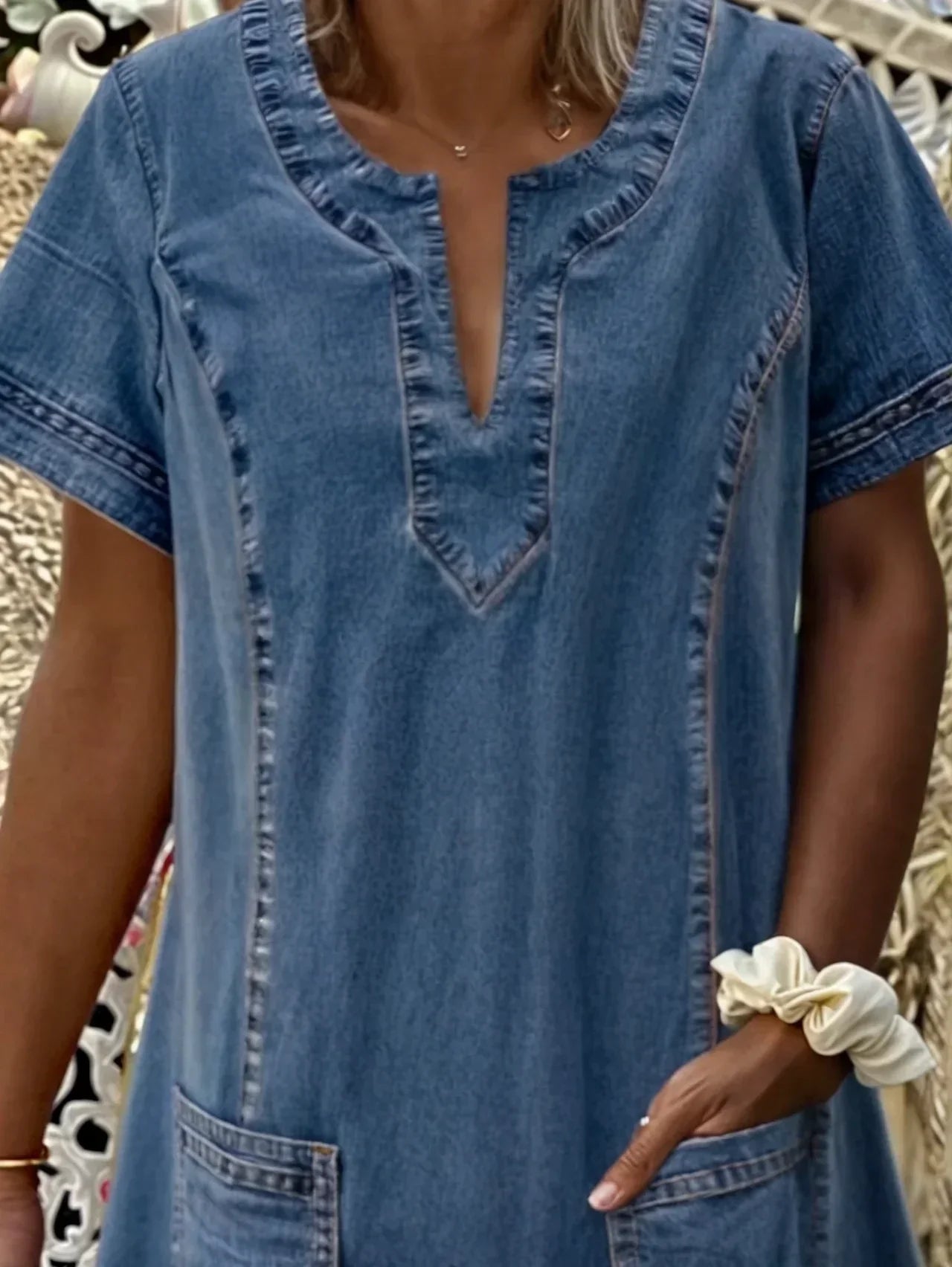 Sara® | Blød Denimkjole