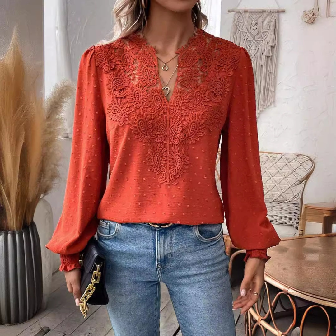 Sara™ | Elegant damebluse med løse ærmer