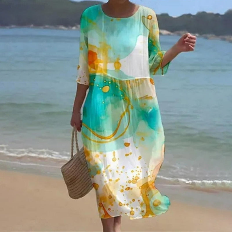 Sara™ | Elegant blomstret kjole
