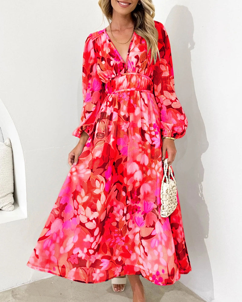 Sara™ | Elegant kjole med blomster