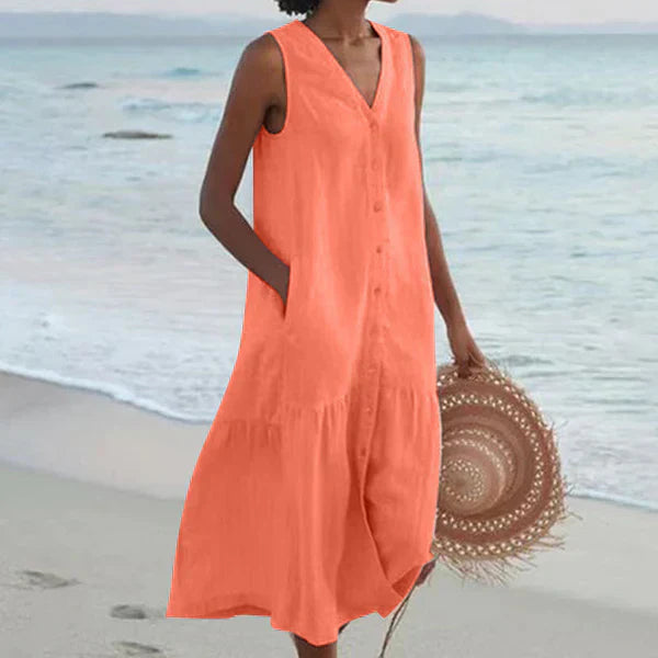 Sara™ | Naturlig Sommerkjole
