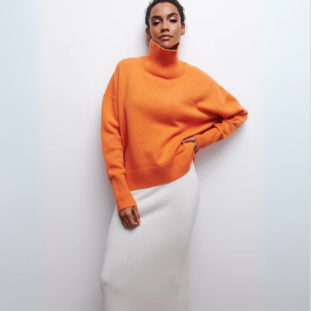 Sara™ | Lun højhalset sweater