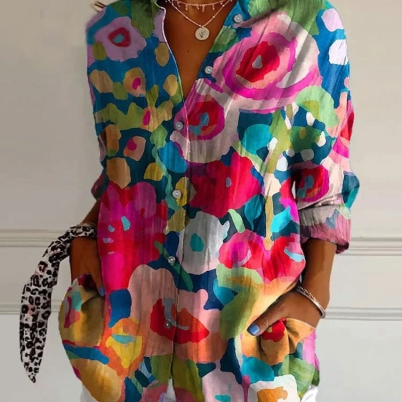 Sara™ | Stilfuld kunstbluse – føl dig fortryllet og sofistikeret