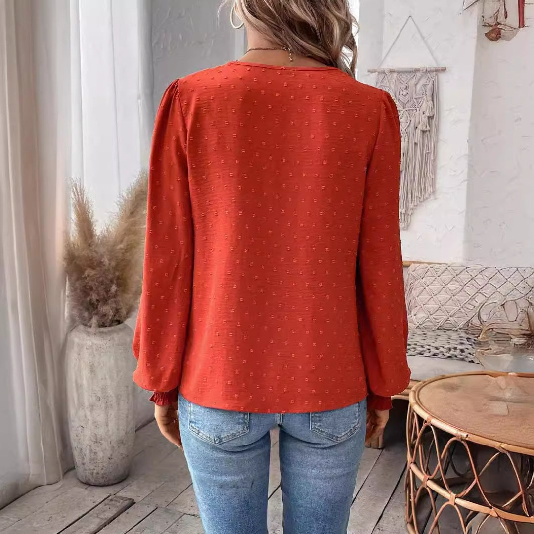 Sara™ | Elegant damebluse med løse ærmer