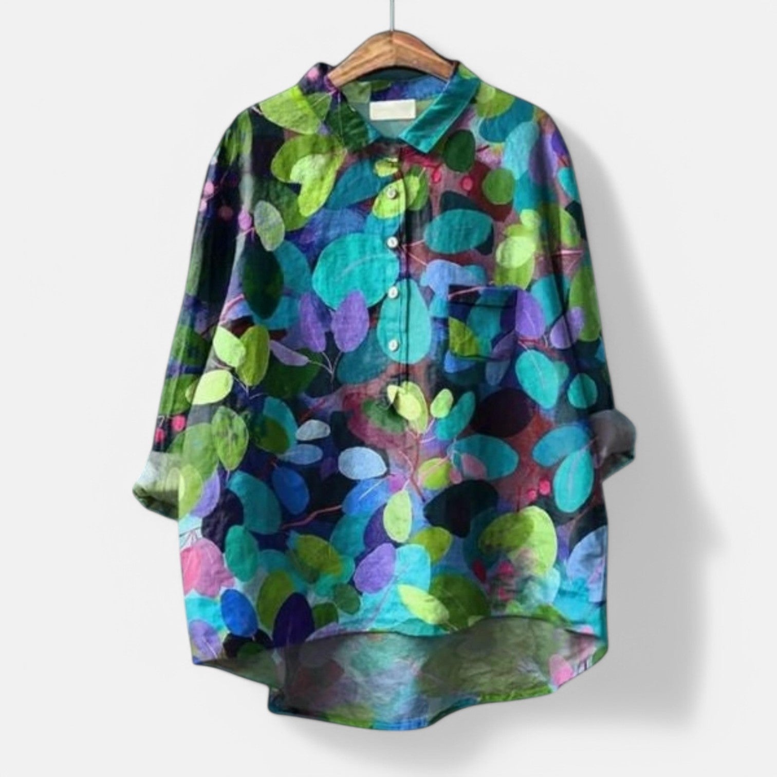 Sara™  | Bluse Med Kunstneriske Print