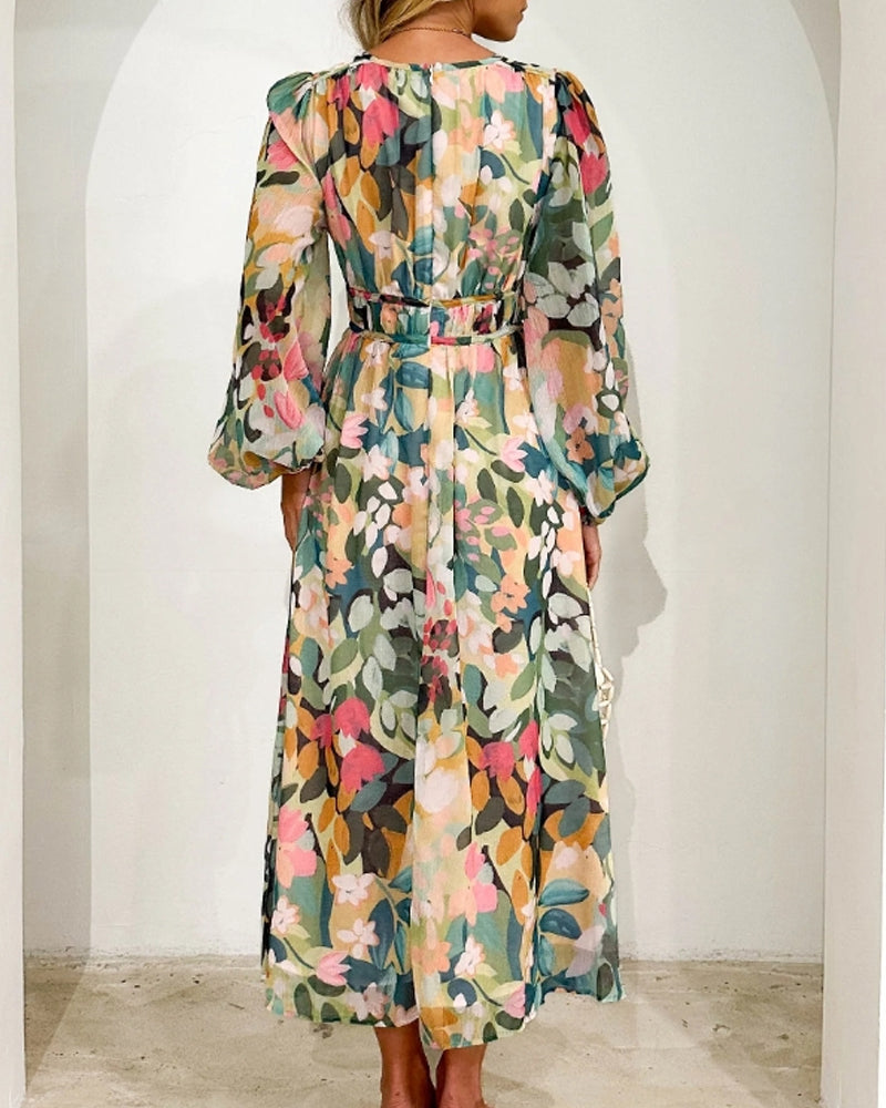 Sara™ | Elegant kjole med blomster