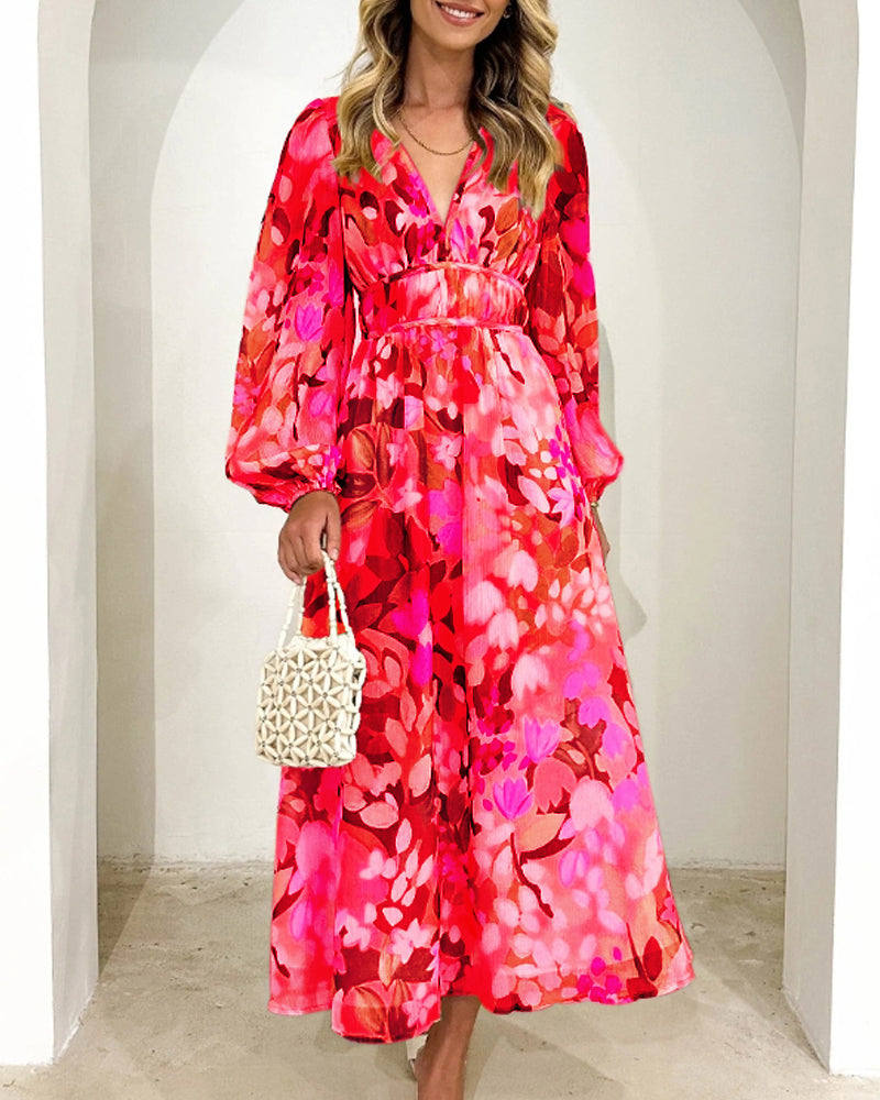 Sara™ | Elegant kjole med blomster
