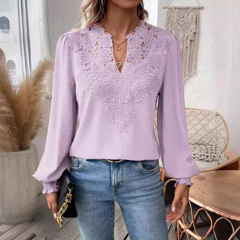Sara™ | Elegant damebluse med løse ærmer