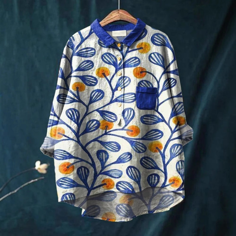 Sara™ | Stilfuld kunstbluse – føl dig elegant og uimodståelig