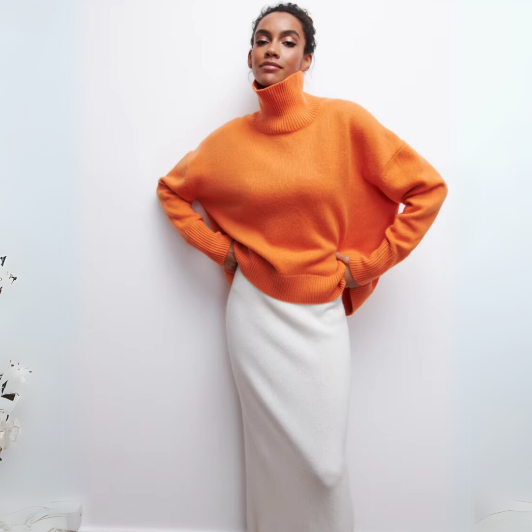 Sara™ | Lun højhalset sweater
