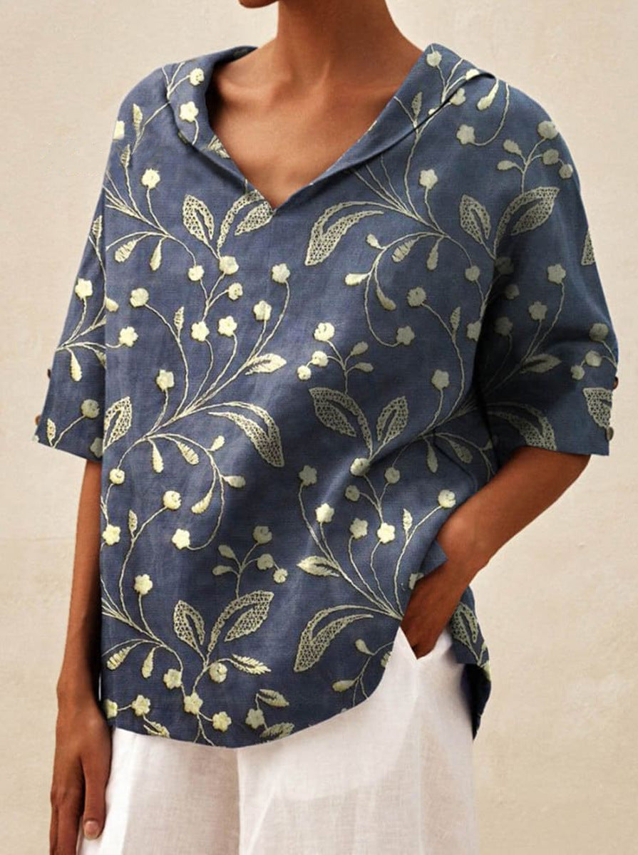 Sara™ | Elegant top med V-udskæring