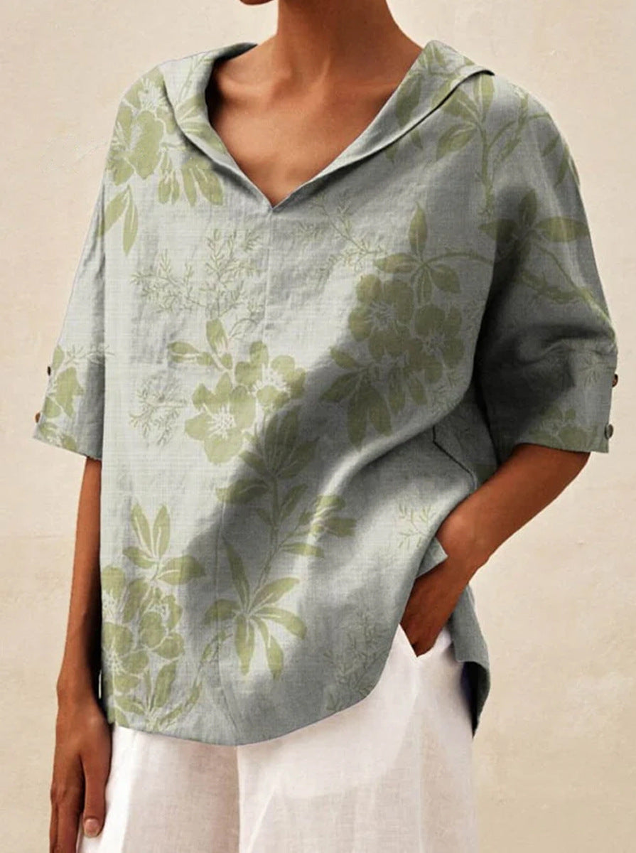 Sara™ | Elegant top med V-udskæring