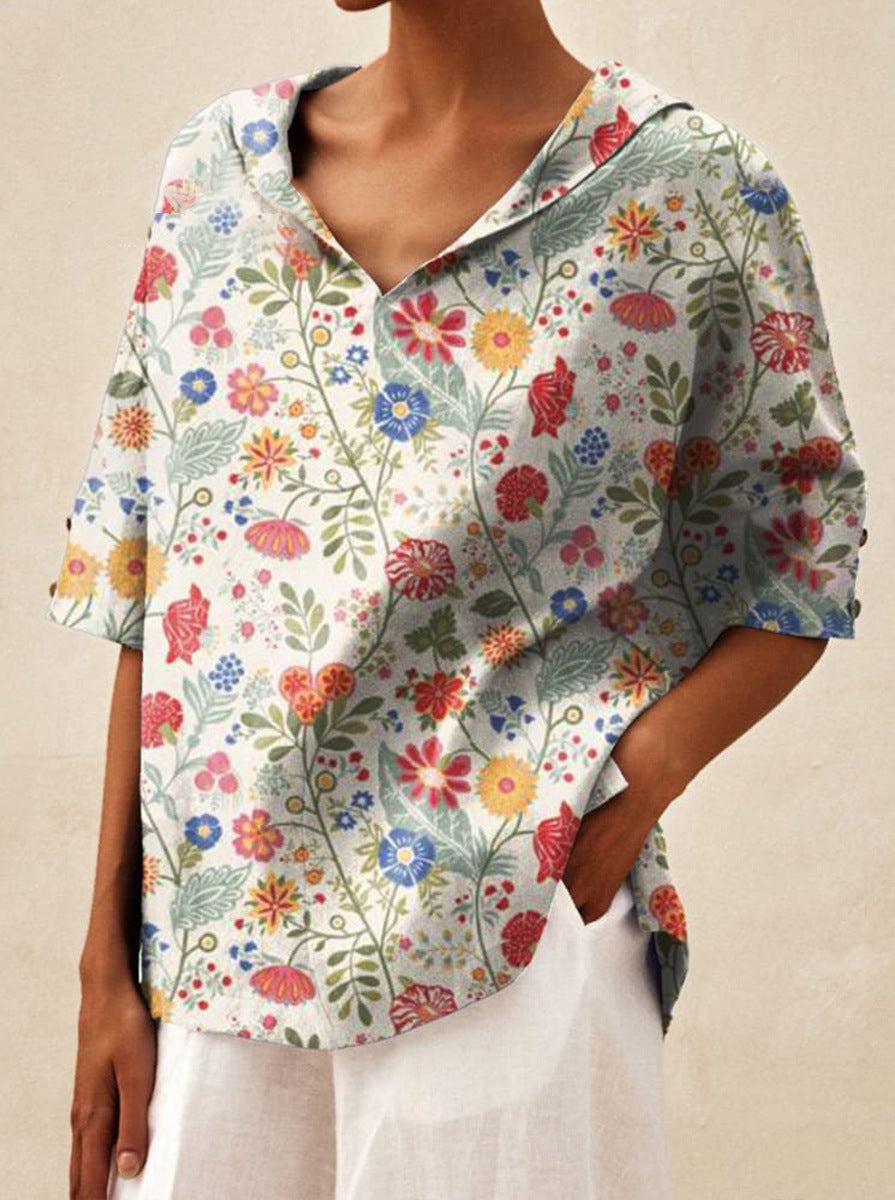 Sara™ | Elegant top med V-udskæring