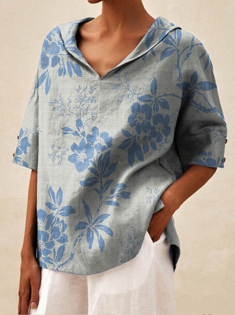 Sara™ | Elegant top med V-udskæring