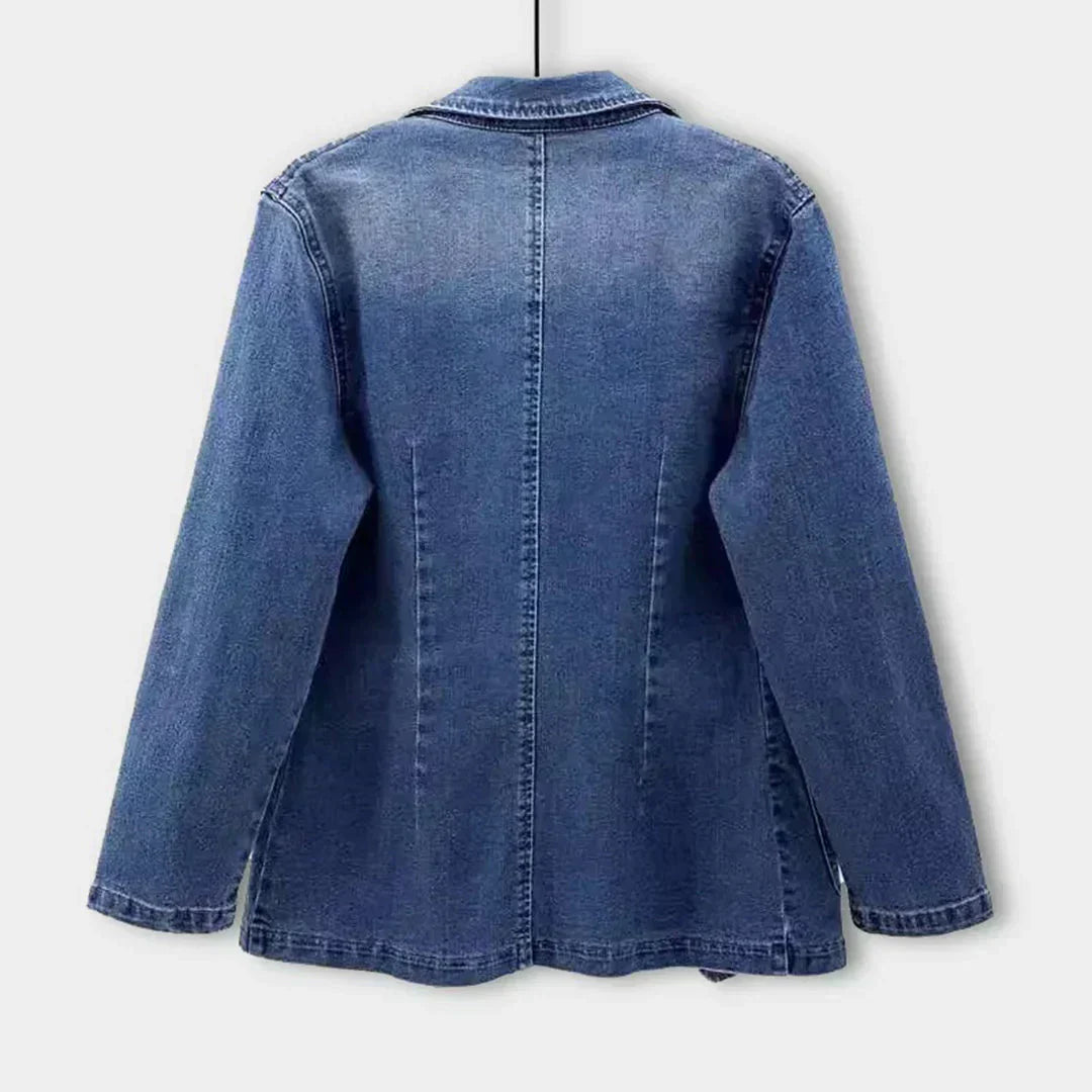 Sara® | Stilfuld Denimblazer Til Kvinder
