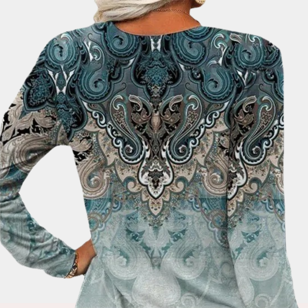 Sara™ | Stilfuld og afslappet top med print