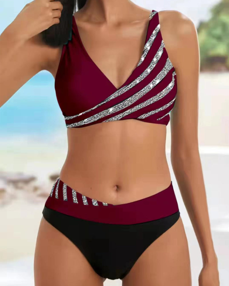 Sara™- Varm bikini med print