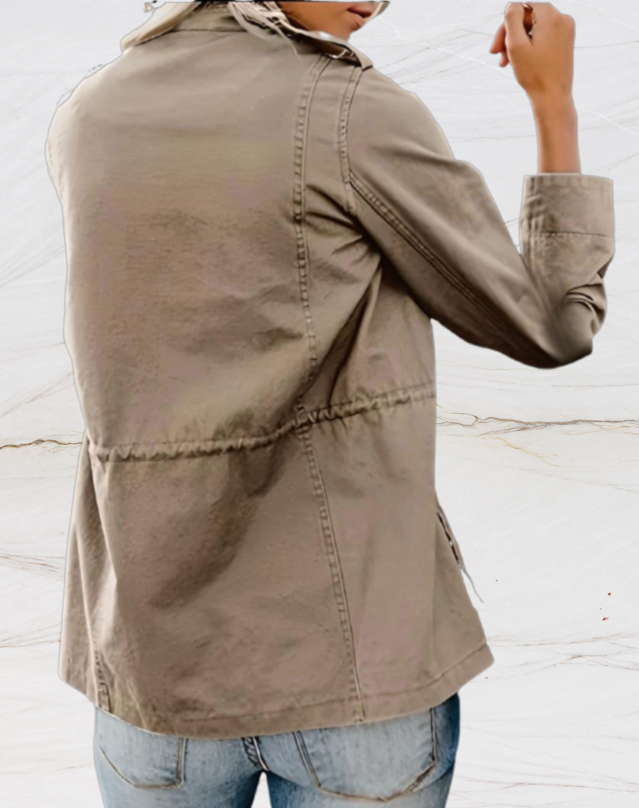 Sara™ | Stilfuld Casual Utility Jakke
