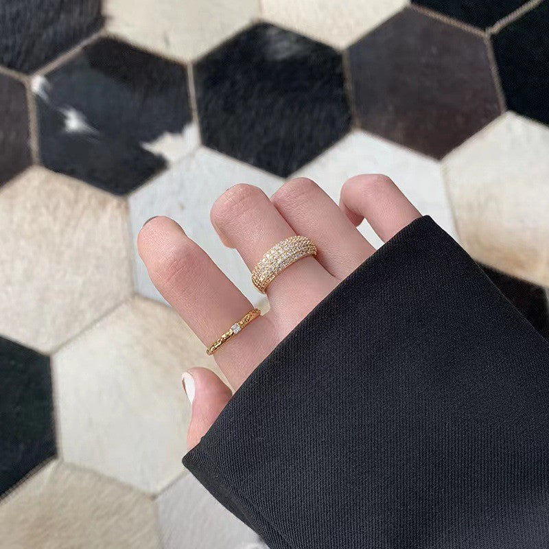 Ring med glaskuppel | Guld 18k