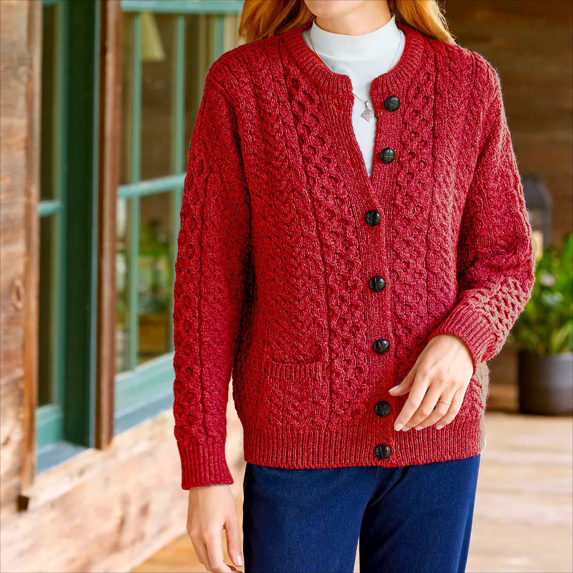 Sara™ | Langærmet Casual Cardigan