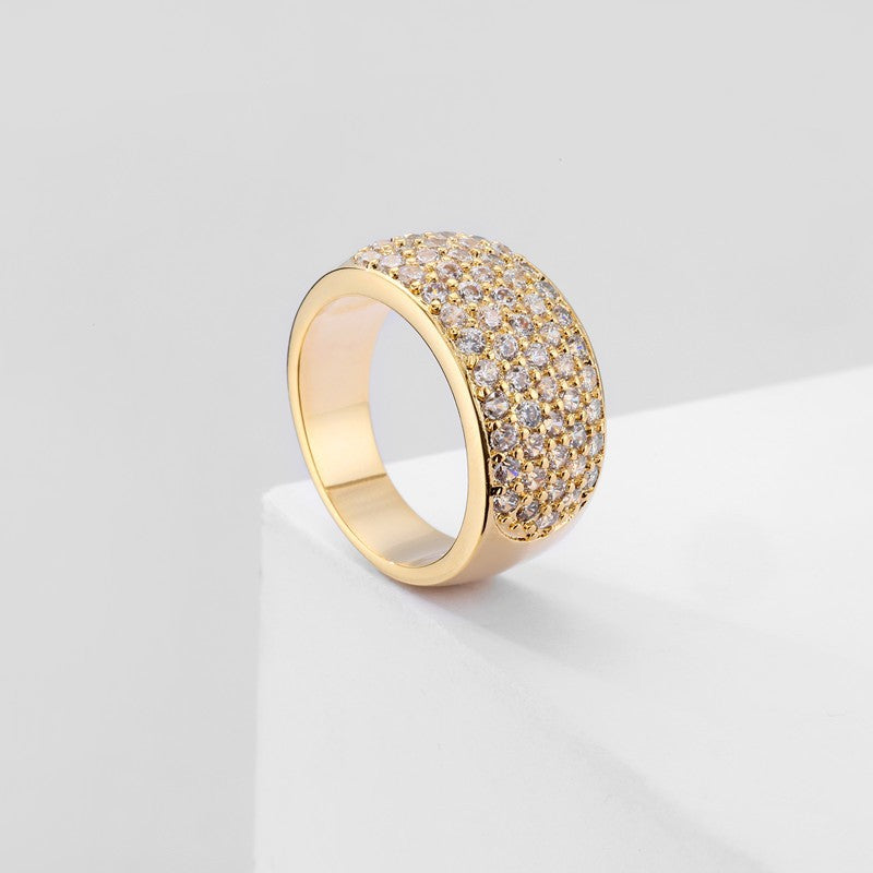 Ring med glaskuppel | Guld 18k