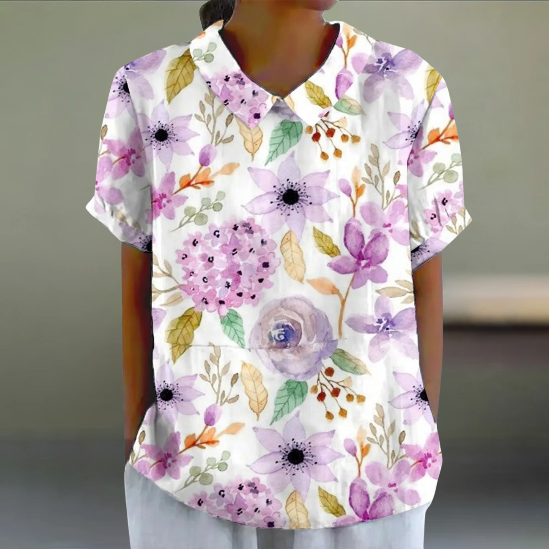 Sara™ | Blomstret Bluse