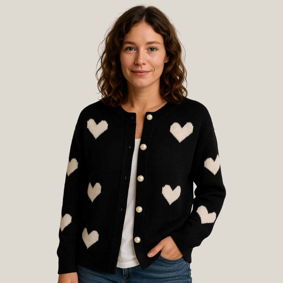 Sara™ | Hjerte-sweater