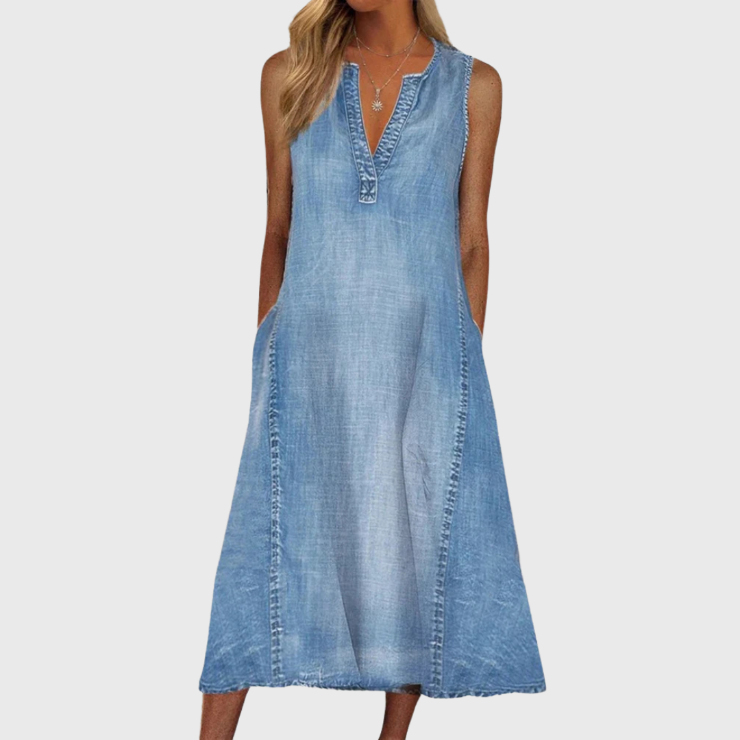 Sara® | Denim Comfort-Kjole