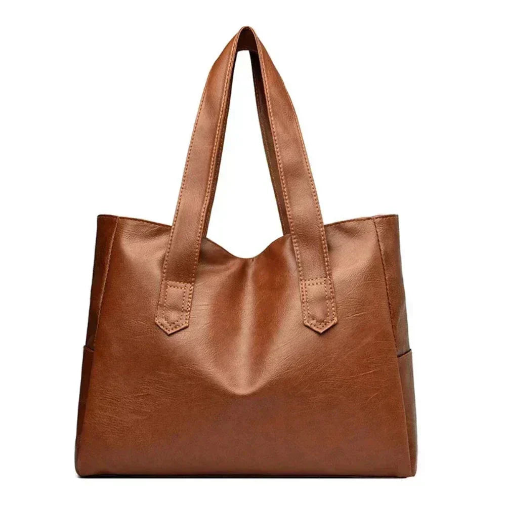 Sara™ | Minimalistisk luksuriøs skuldertaske i blødt design.