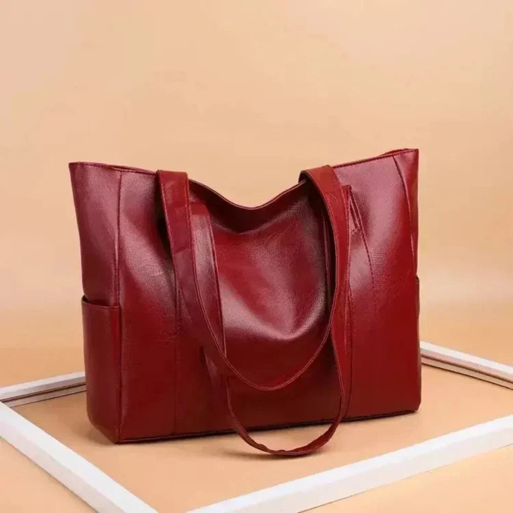 Sara™ | Minimalistisk luksuriøs skuldertaske i blødt design.