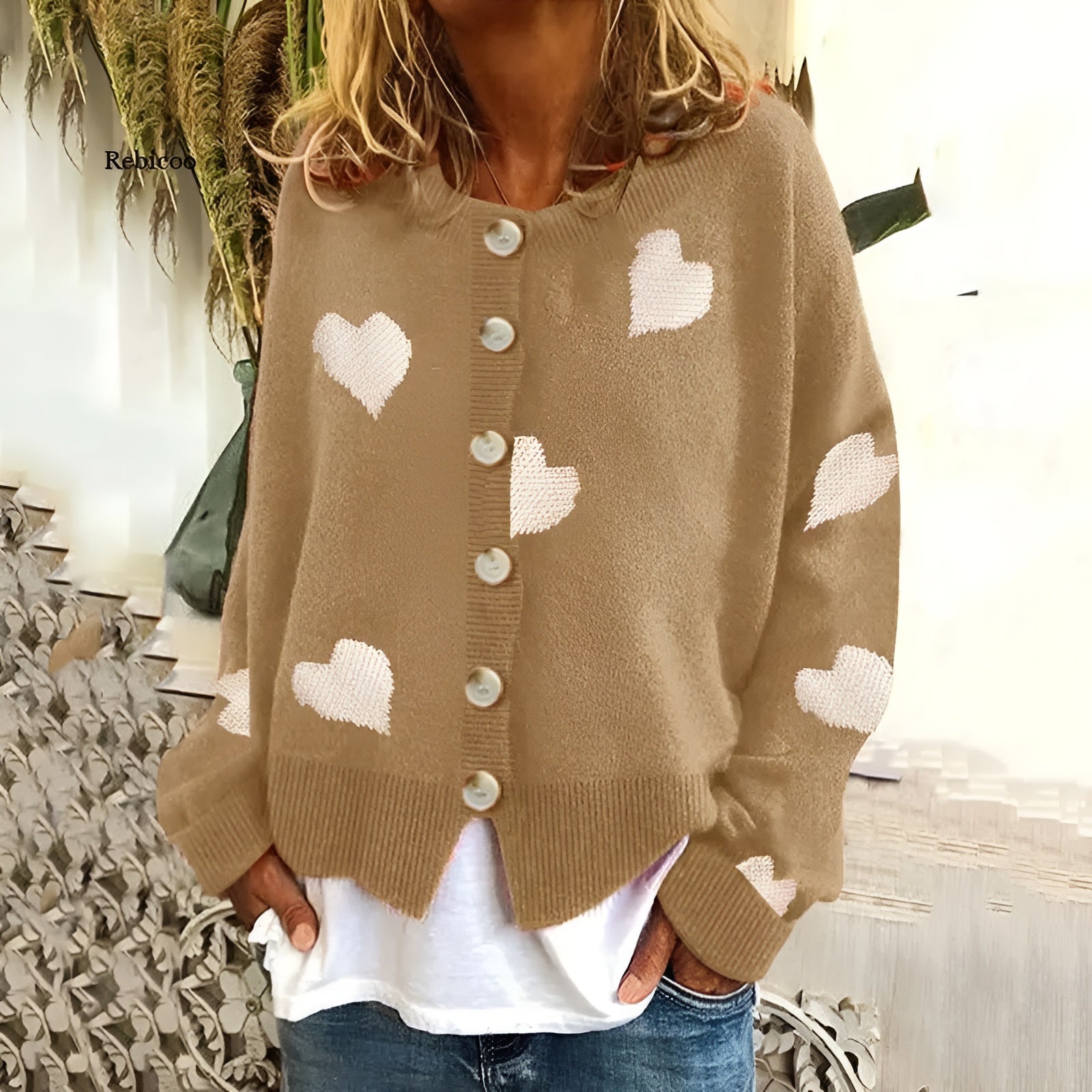 Sara™ | Hjerte-sweater