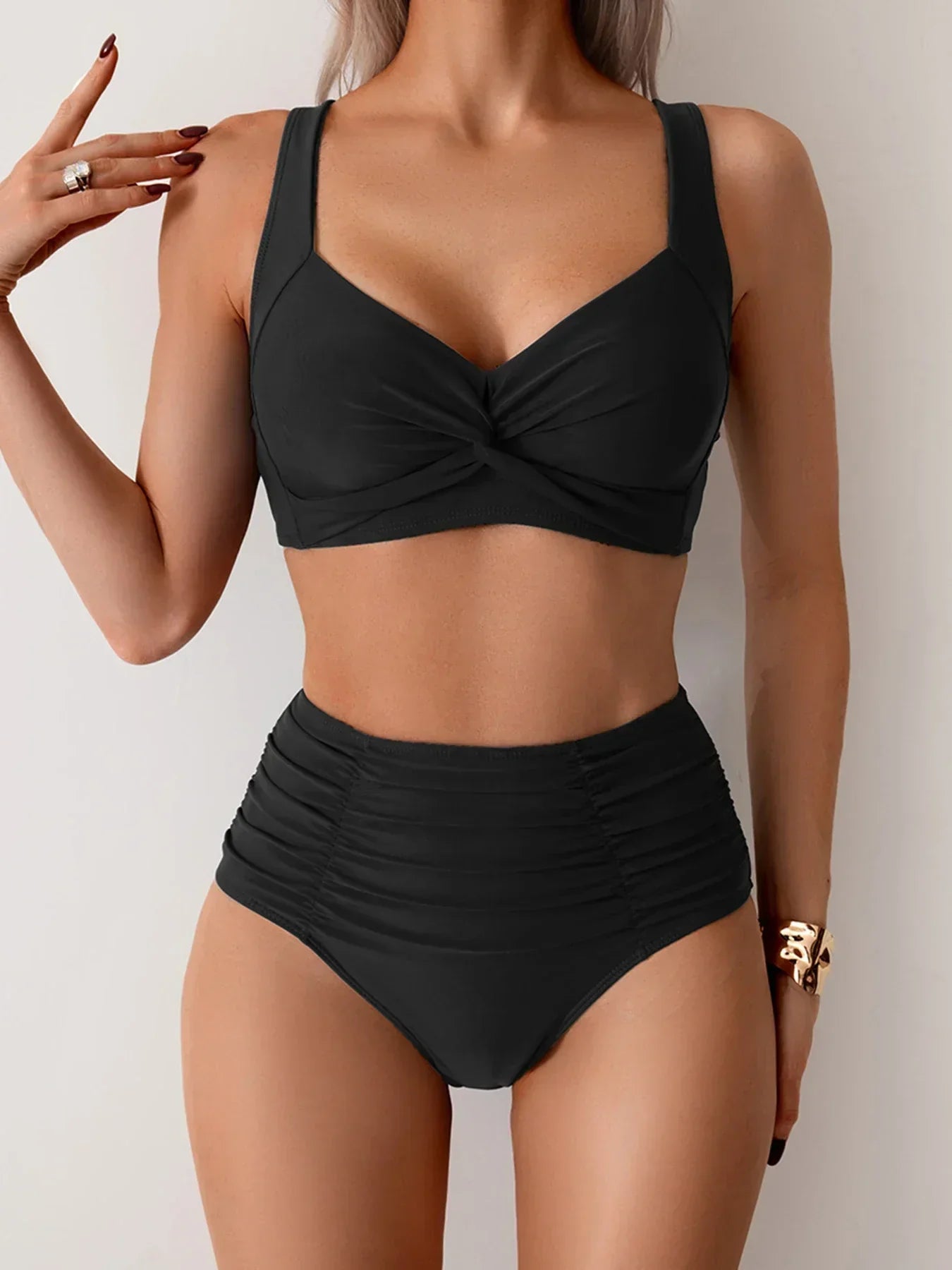 Sara™| Flæse Bandeau Bikini