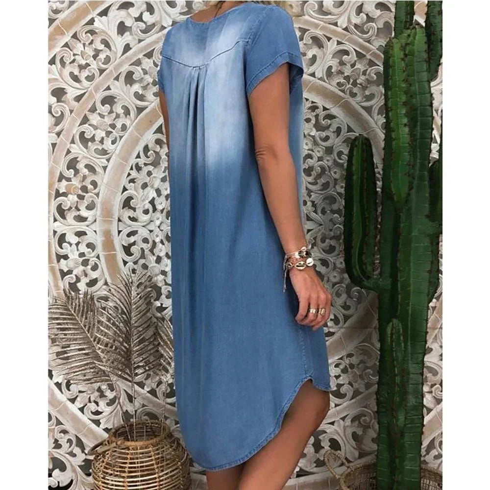 Sara™| Afslappet Denim Sommerkjole