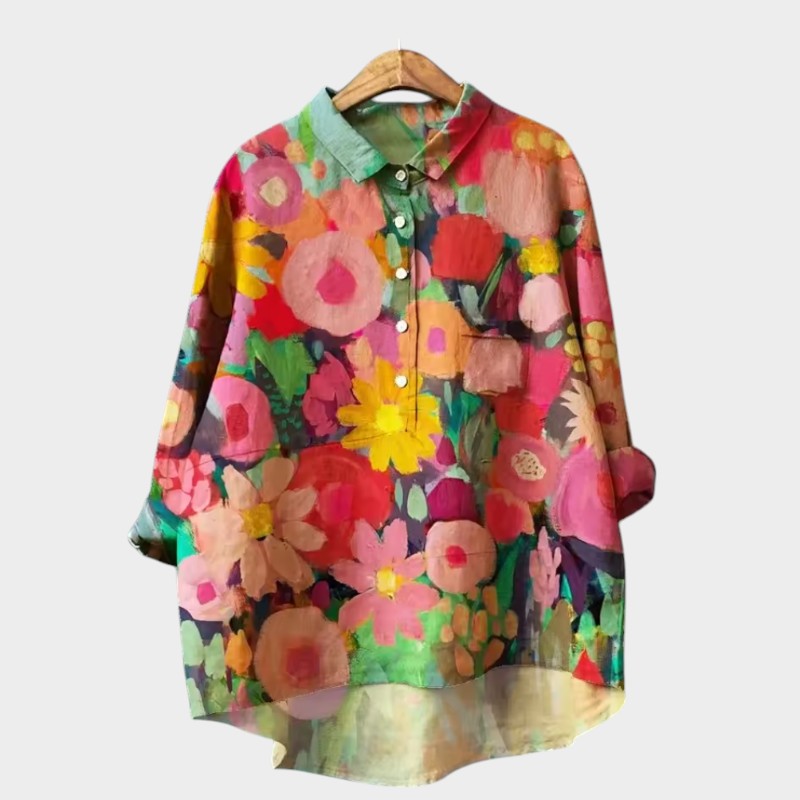 Sara™ | Kunstnerisk Printbluse