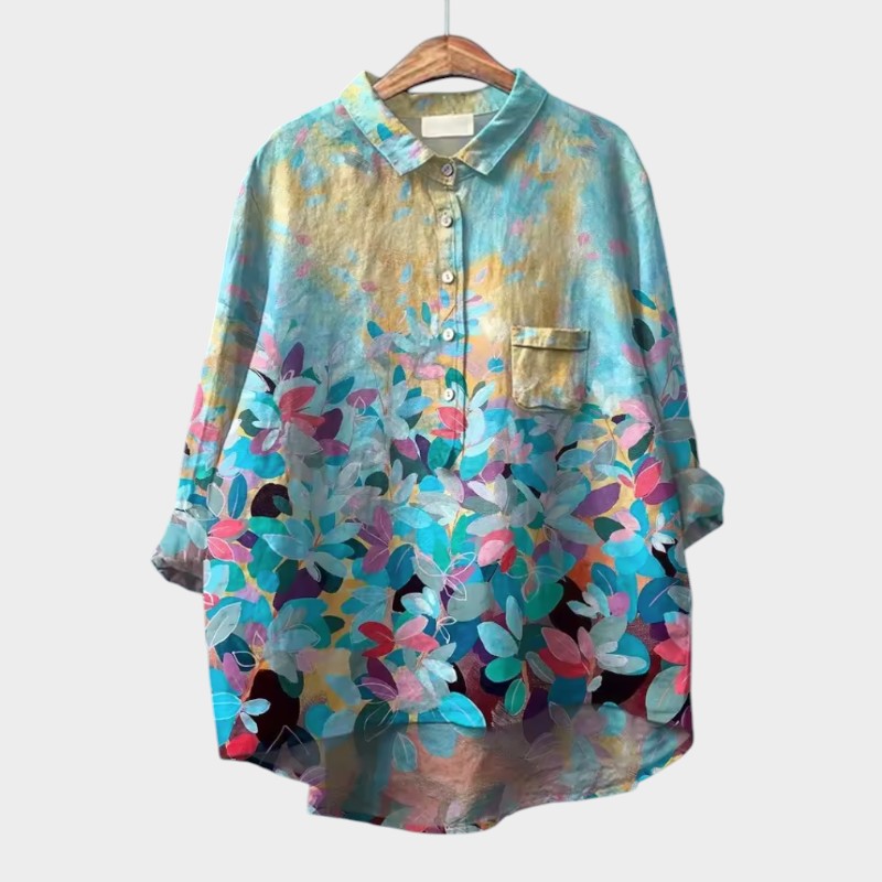 Sara™ | Kunstnerisk Printbluse