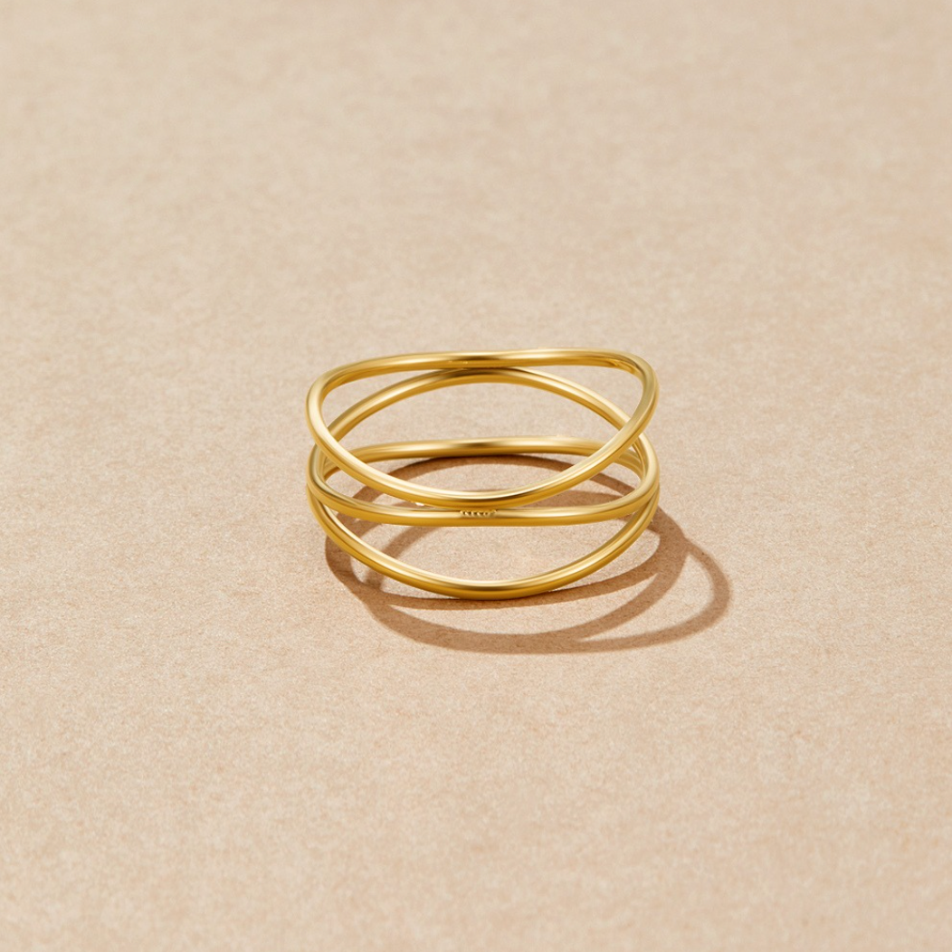 Infinity Loop Uendelighedsringen | Guld 18k