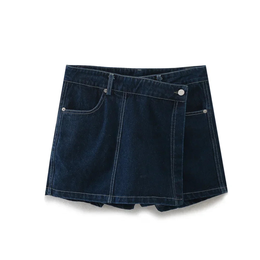 Sara® | V-hals Denim Sæt