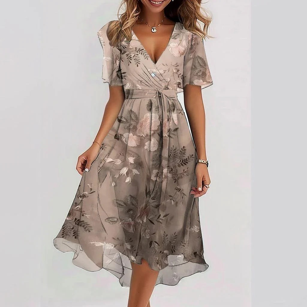 Sara™ | Stilfuld Midi Kjole